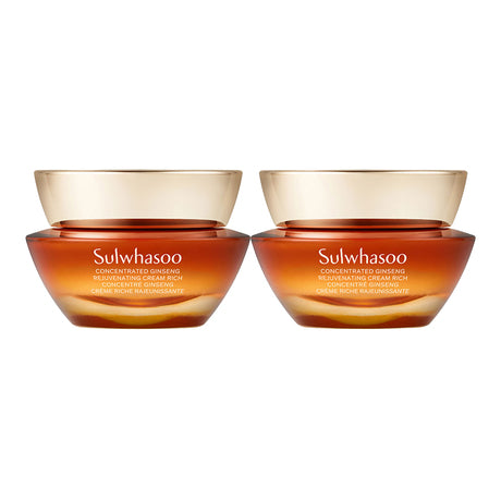 SULWHASOO CONCENTRATED GINSENG REJUVENATING CREAM RICH DUO 1.70 fl.oz. / 50ml X 2